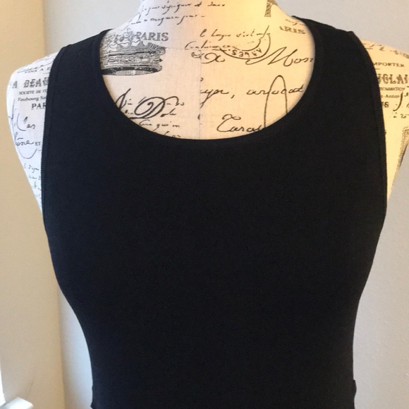 NWT Cupio Long Black Sleeveless Shirt/ Dress Sz S - Picture 2 of 8